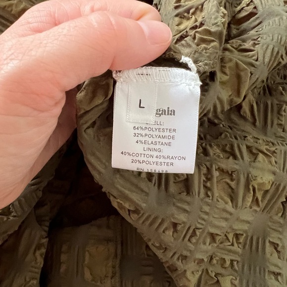 NWT Cult Gaia Green MIDI Dress sz L - Picture 4 of 5